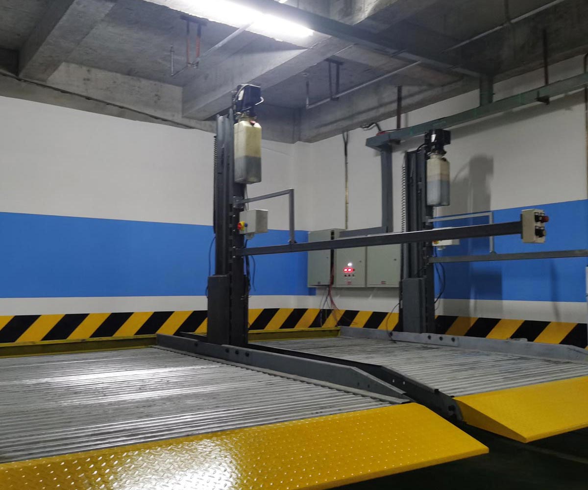 凤庆二层PSH型机械车库过验收