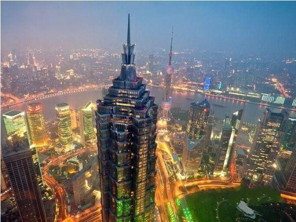 金茂大厦夜景 金茂大厦夜景